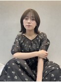 外ハネボブ×オリーブベージュ