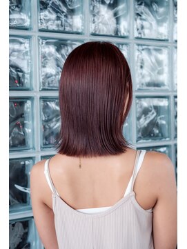 ヘアラウンジ アンリオ(hair lounge an rio) ボブ×ワインレッド