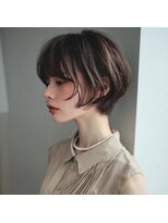 アンサ 阪急桂店(ANSA)&nbsp;ショートボブ/ボブレイヤー/ボブウルフ/ダークブラウン/阪急桂