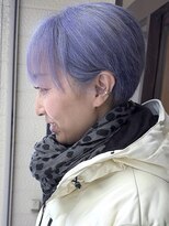 ブレイズヘアー(BLAZEhair) 【真っ青カラー】ブルーシルバー×ブリーチ3回