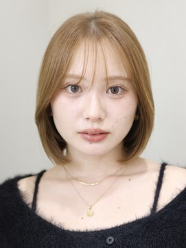 オーラ オモテサンドウ(Aura omotesando) シースルーバング×タイトナチュラルボブ
