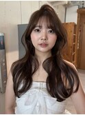 レイヤーカット/髪質改善/ブリーチなしダブルカラー/韓国