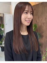 零秒女髪 千里丘店&nbsp;上品な艶髪ロングストレート美髪スタイル髪質改善髪質改善カラー