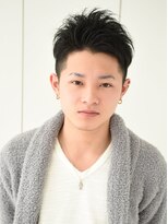 フーガヘアー 元住吉店(FUGA hair) ワイルドアップバング無造作サイドパートショート30代40代50代