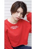 ハンサムセンターパート×暖色系カラー【weavesSETAGAYA】