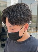 ニュアンスパーマセンターパートサイドパート韓国カルマパーマ