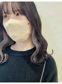 韓国風暗髪×コントラスト◆イヤリングカラー