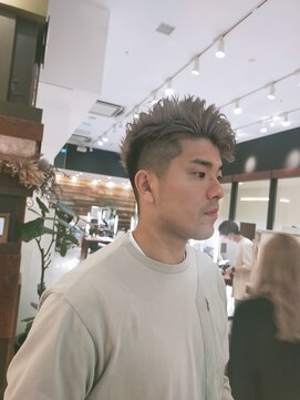 コムズアイ(COM'S/i) メンズベリーショートフェードダブルカラーアッシュグレー