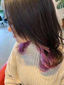 ヘアーリゾートラシックアールプラス(hair resort lachiq R+) 《R＋》インナーカラー◎ミディアム