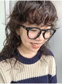 くるくるロングパーマ