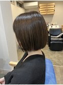 切りっぱなしボブ