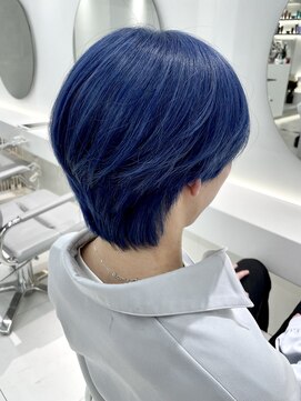 アールプラスヘアサロン(ar+ hair salon) ネイビーブルーカラー