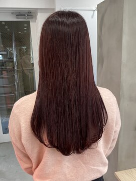 デコラソラン 本川越(DECORA SORAN) ブリーチなしダブルカラー◇深みレッド