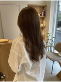 オリーブベージュ×ロングレイヤー