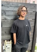 バレイヤージュ　×  スパイラルパーマ