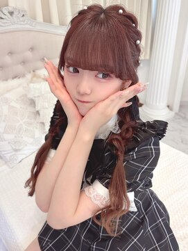 リルミー(Lilme) 石田萌依ちゃん＊編み込みおさげヘア＊まゆ