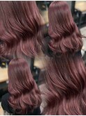 大人気暖色カラーカシスレッドカシスピンクワインレッド＊RINA