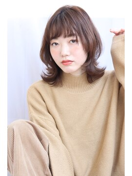 トランキル(tranquille) ウルフカット＊ミルクティーベージュ