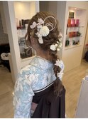 【卒業式ヘアセット】【編みおろしスタイル】
