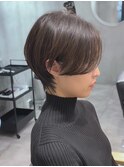 ハンサムショート大人ショートヘア耳かけショートウルフ