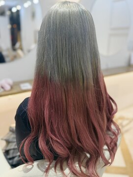 ラビスモア(Lovis moa) ピンクアッシュ/メルティカラー/似合わせカット/上尾/韓国