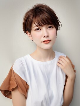 アビリタ(abilita) 丸みショート 再現性カット 暖色系カラー 20代30代40代