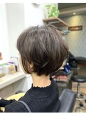 ショート/ショートボブ/マットベージュ/