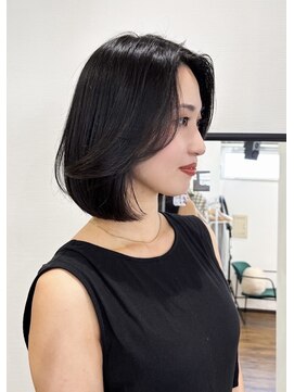 キーゴ 博多(KY-GO.) ミディアムボブ　韓国ヘア　黒髪