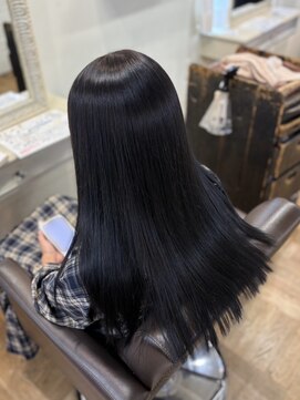 エクファ ヘア リゾート 大津 瀬田店(ex-fa hair resort) 黒髪カタログ/クラゲヘアー/オリーブグレー/大津/瀬田