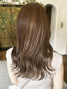 ヘアーアイスカルテット(HAIR ICI QUARTET) 20代30代◎オリーブグレー×韓国風レイヤー小顔ヘア