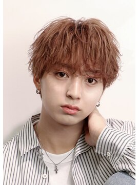 レイ(REI) ベージュカラー×ゆるふわマッシュ【河原町/メンズカジュアル】