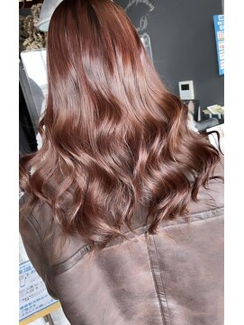 ヘアーデザイン ディードット ウル(D. ulu) 【渡辺秀斗】ピンクブラウンカラー