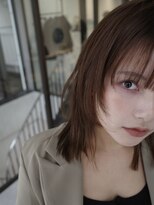 ヌヌ 渋谷 原宿 明治神宮前(nunu)&nbsp;レイヤーカットウルフカットボブグレージュオリーブべージュ