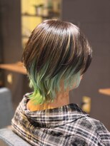 ミーナ 菊川(mina)&nbsp;1ブリーチカラー【ペールグリーン】☆中橋