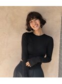 女性らしいニュアンスパーマ 