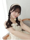 ヘアアレンジツインアレンジヘアメガーリーヘアアレンジ
