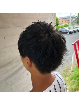 アッシュタカサキ(ash takasaki) マットな質感パーマ！グラビティショート