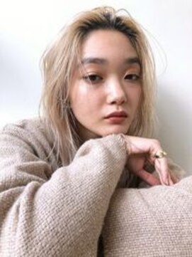 グリーン 渋谷(green) ブロンドカラー×かきあげmidi