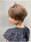 後頭部ふんわりショート