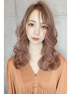 クーエフー(coo et fuu) かきあげ前髪のフリンジウェーブセミロング♪藤沢