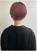 ピンクヘア　コンパクトショート