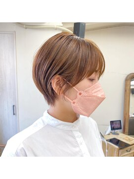 ジジ 代々木(Gigi) 【Gigi代々木】大人可愛いひし形ハンサムショートボブ前下がり