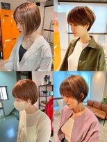 コワファーストナガサキシャンプーボーイ(COIFF1RST NAGASAKI SHAMPOO BOY)&nbsp;大人可愛い20代30代40代黒髪前下がりショートボブ丸みショート◎