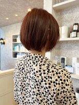 キャアリー(Caary)&nbsp;福山市美容室Caary人気 ビビットピンクカラーふんわりボブ