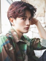 カライング(ing)&nbsp;スーツ短髪ツーブロック束感モテる黒髪シークレットパーマ流行