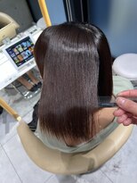 ロンドメリア 天神大名店(Lond Melia)&nbsp;★くびレイヤーエモージュインナーグレージュ前髪ピンクベージュ