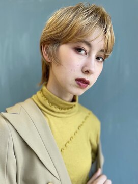 エムスラッシュ アヴェダ 自由が丘(M.SLASH AVEDA) ハンサムショート/ベージュカラー/自由が丘