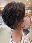 パーマ×チラ見せインナーカラー