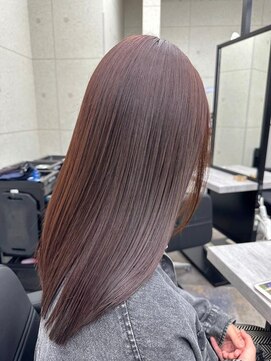 スターズ 柏(STARS) ピンクラベンダー　艶感　ストレート　透明感カラー　艶カラー