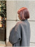 ミニボブ×チェリーピンクカラー